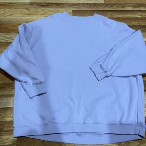 Large purple oversized American Eagle sweatshirt